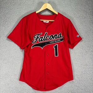 VTG Teamwork Athletic Apparel Long Island Falcons #1 XS 34-36 Baseball Jersey YL